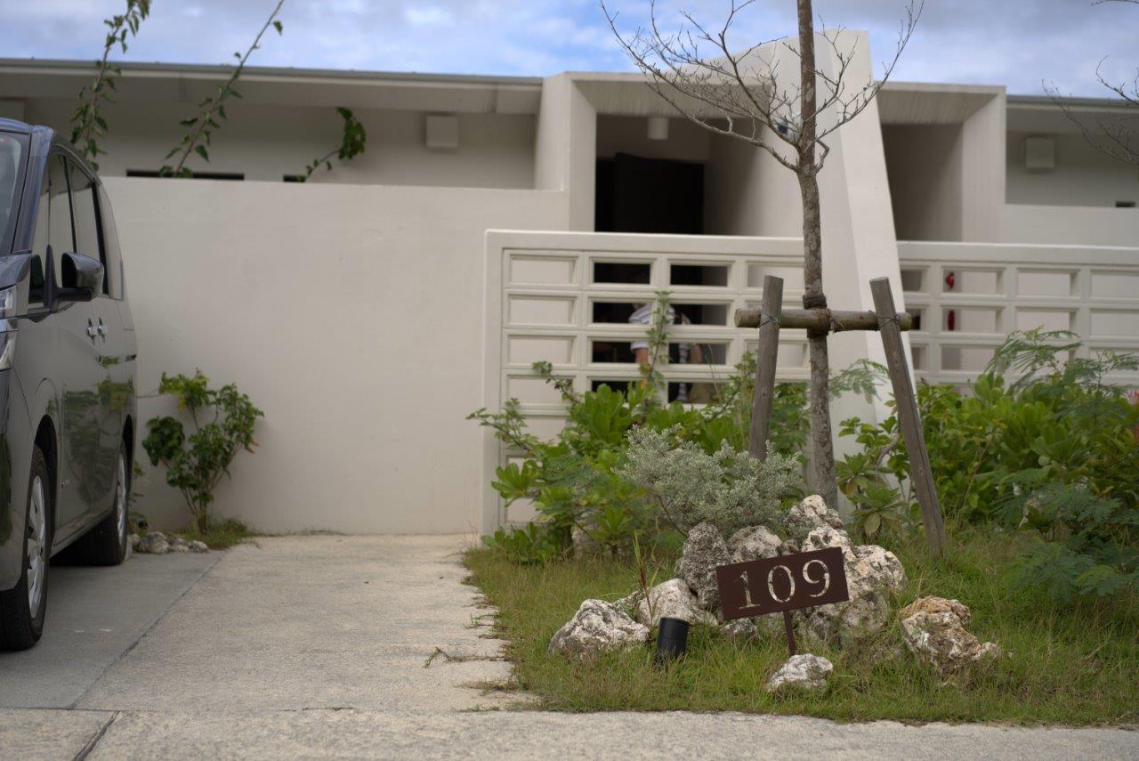 ヴィラタイプの部屋の外観