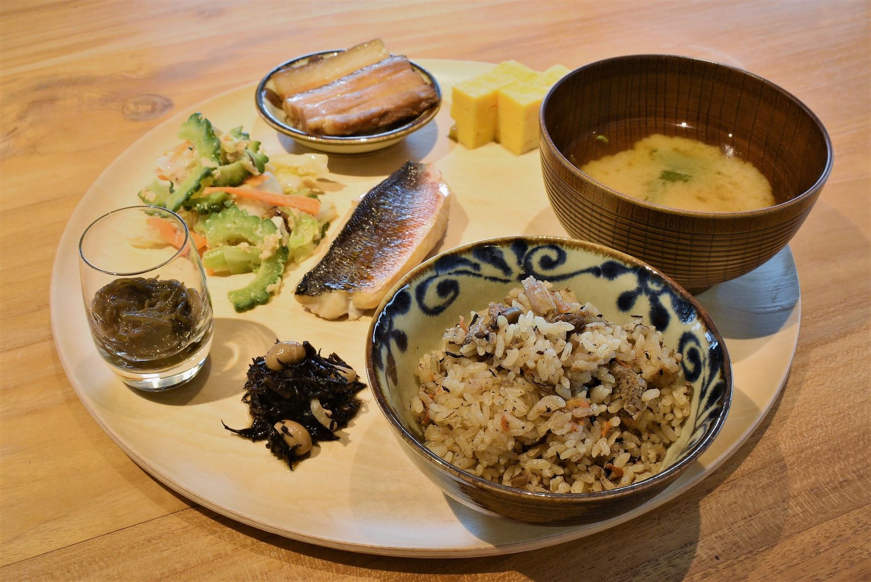 the rescapeでいただく朝食の様子