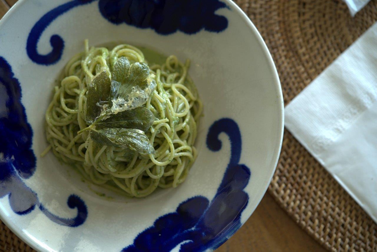 長命草を使ったジェノベーゼ