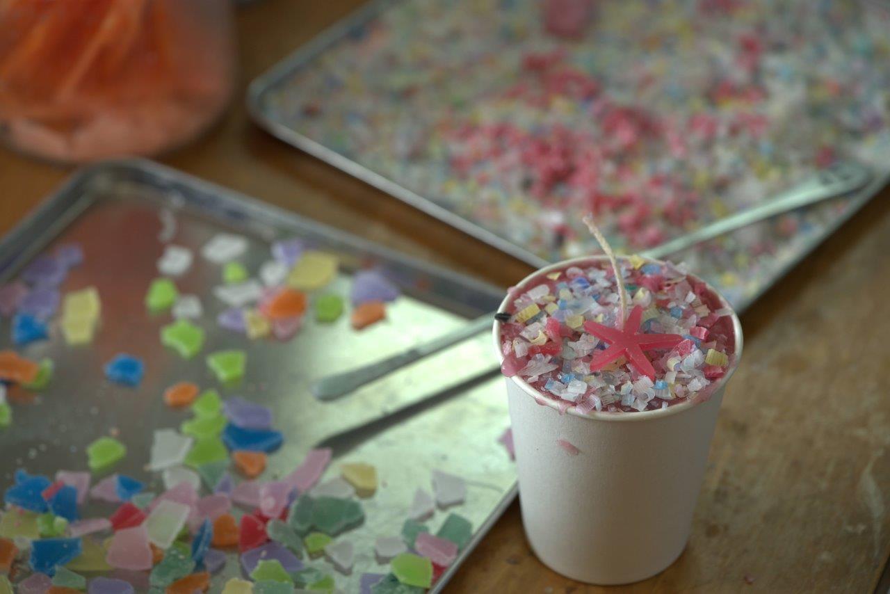 固まる前のロウの様子